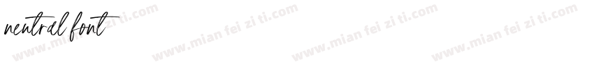 neutral font字体转换